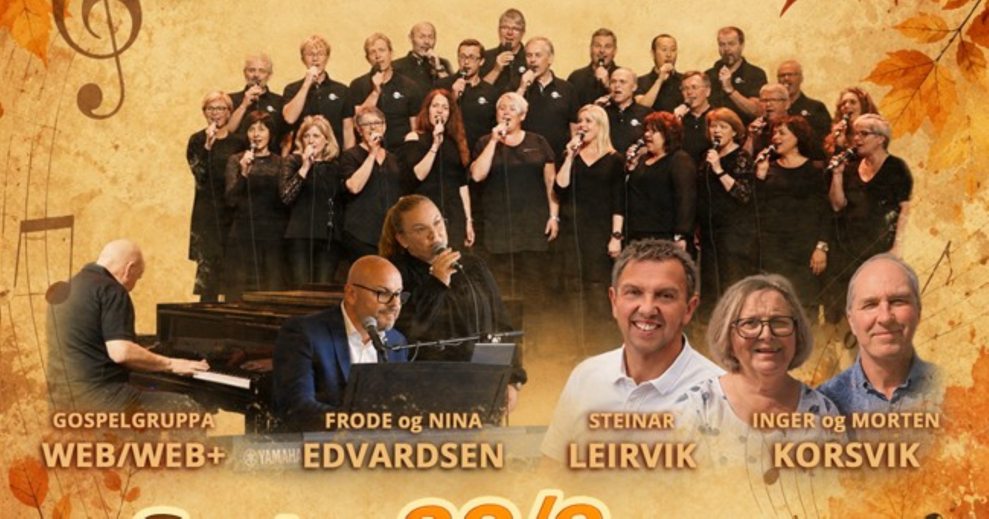 bilde av kor, pianist, solister