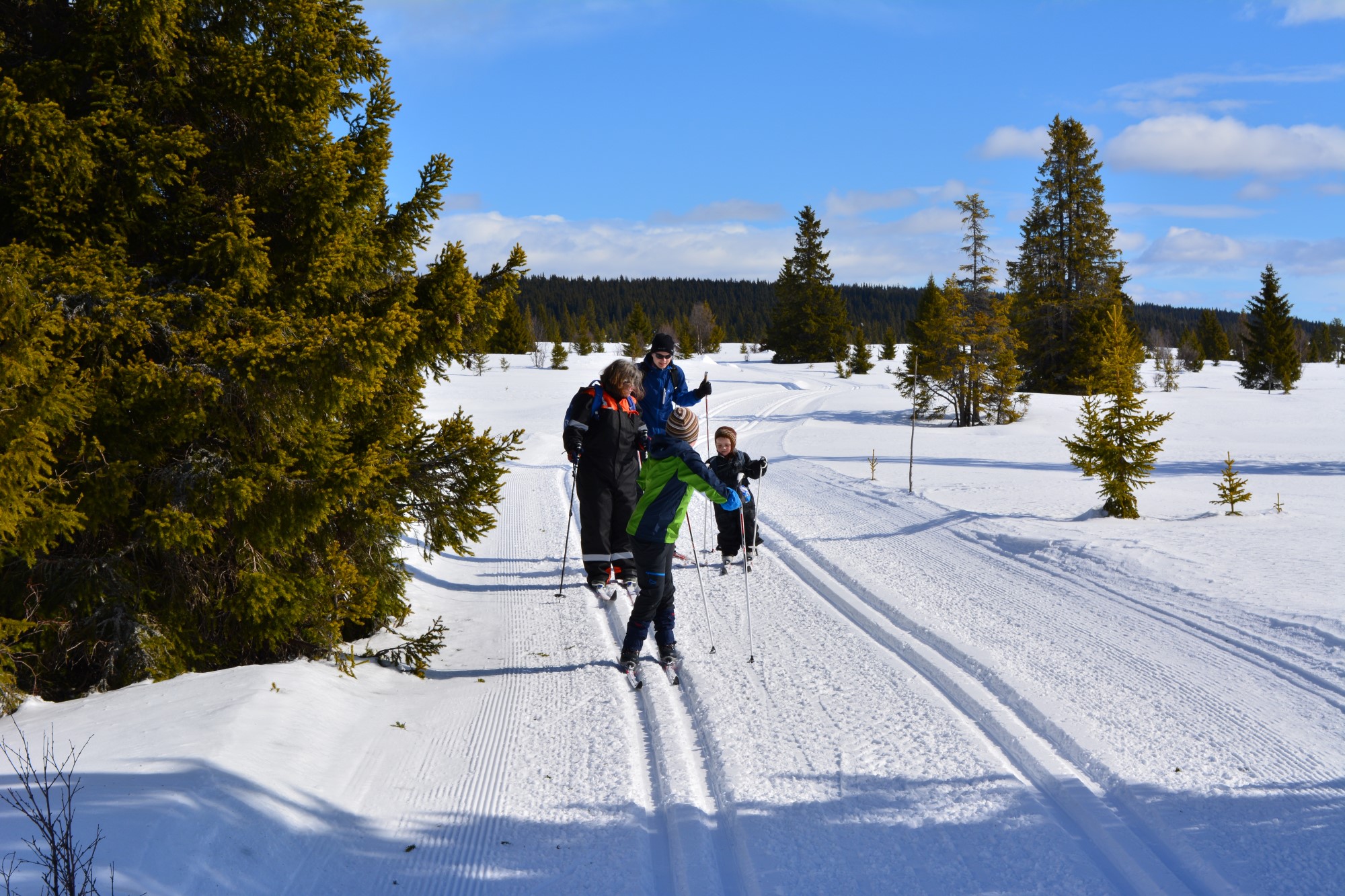 Skitur på påskeleir