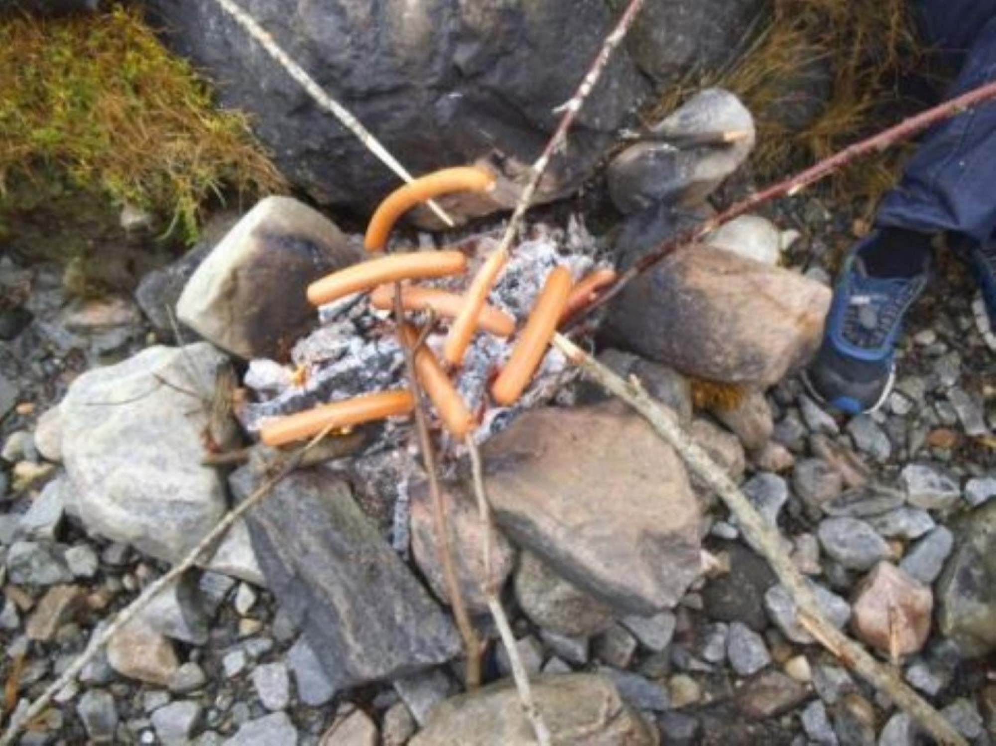 grilling av pølser