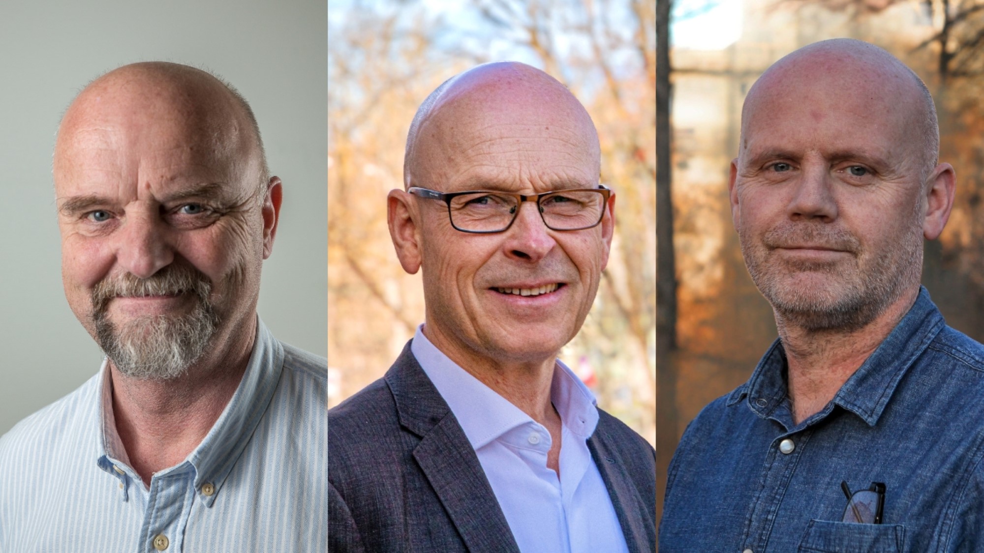 Jan Erik Lehre (nestleder), Bård Bøe Knut Espeland (leder), og Regionleder Tom Teien.