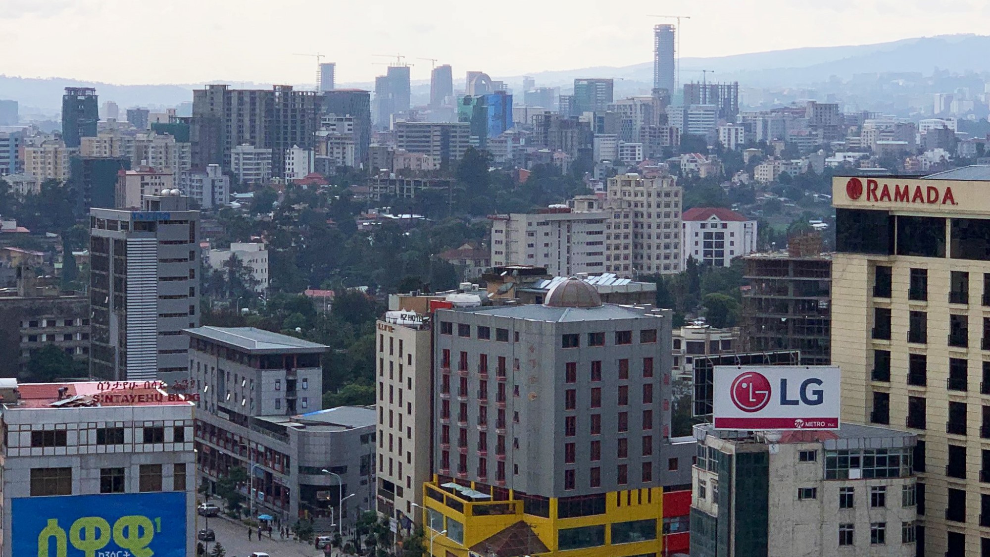 Utsikt over Addis Abeba