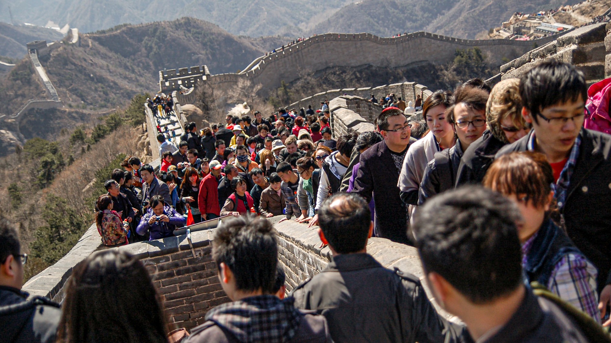 Folkemengde på Den kinesiske mur