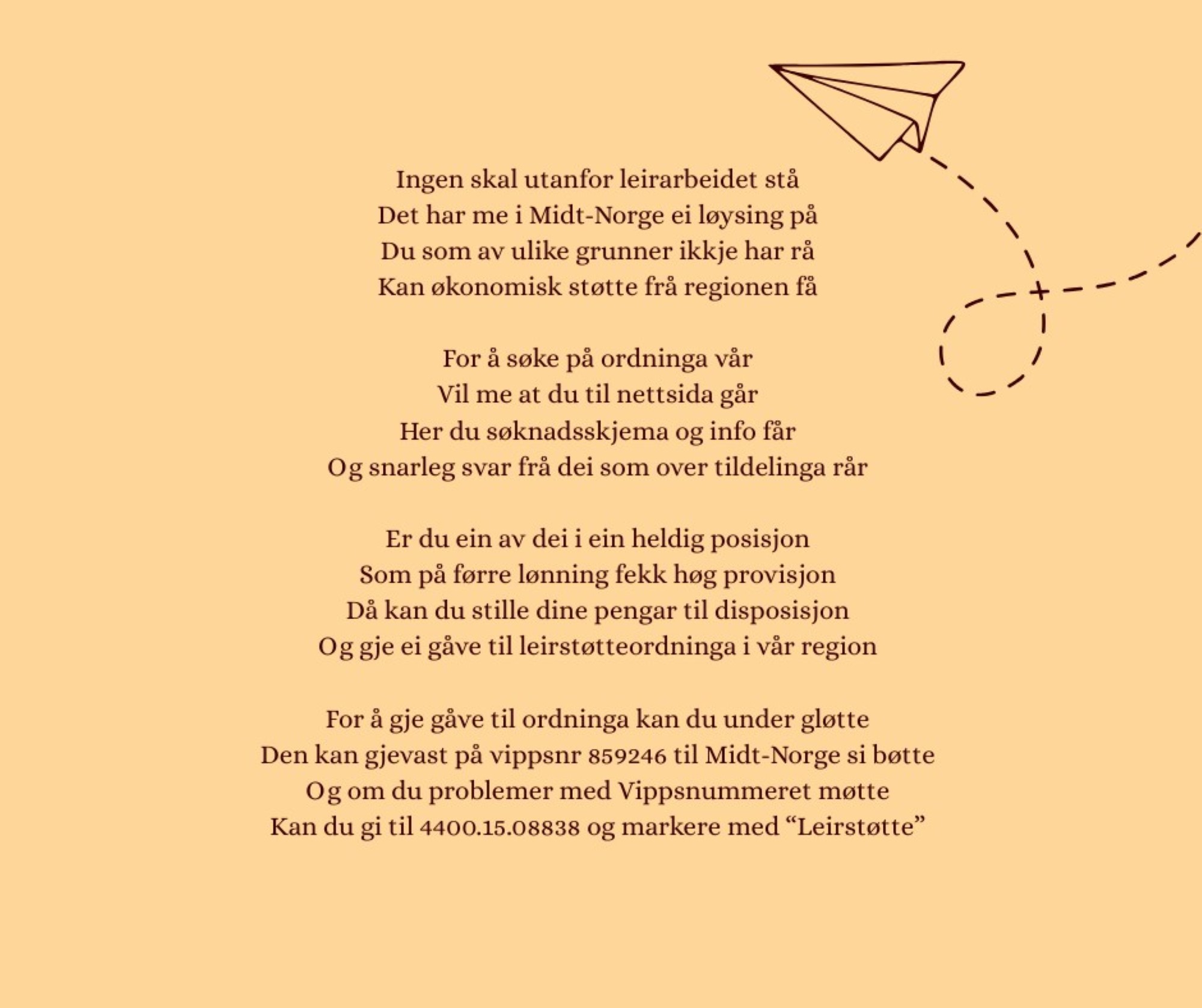 Dikt om leirstøtte
