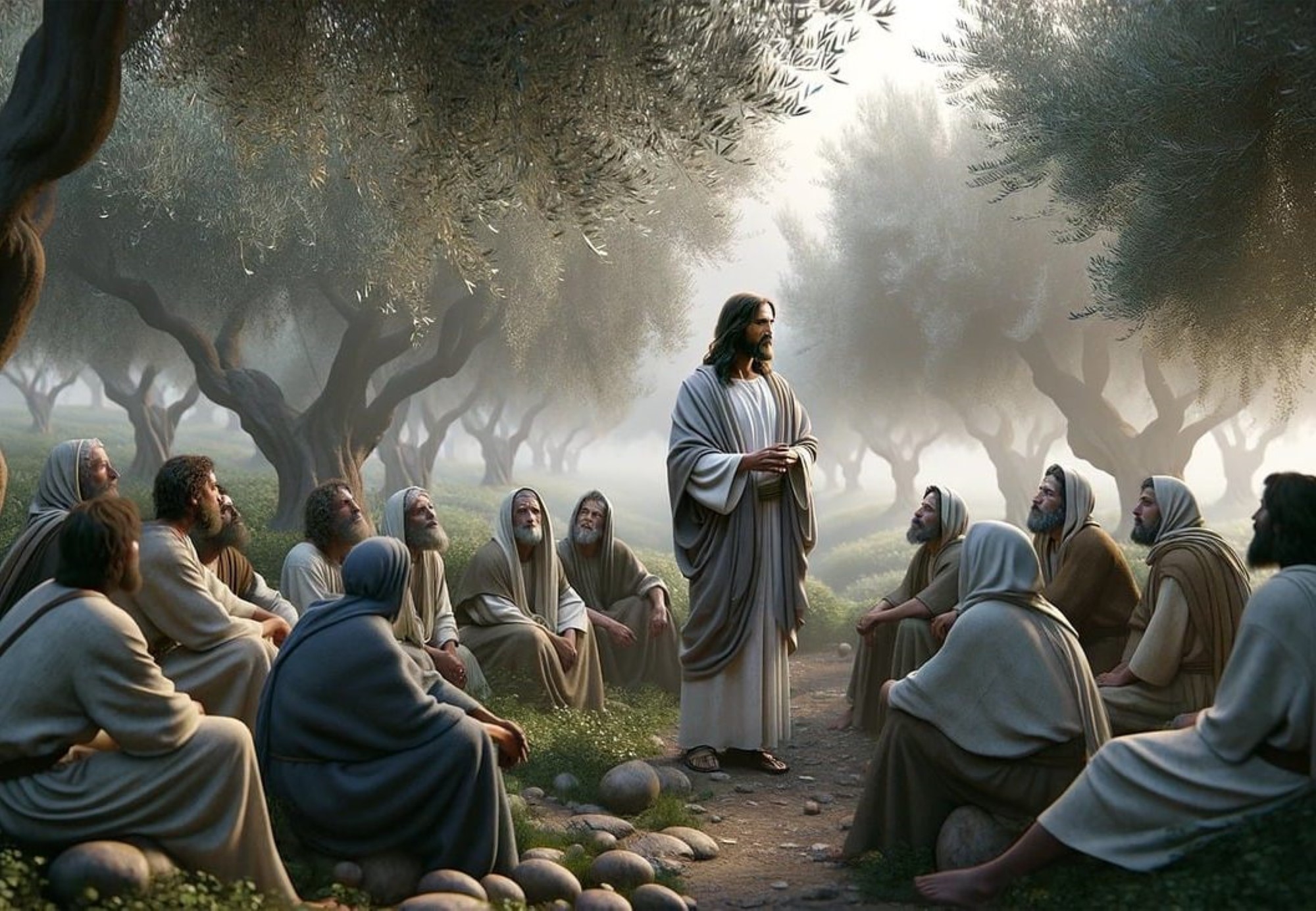 Jesus og disiplene i Getsemane
