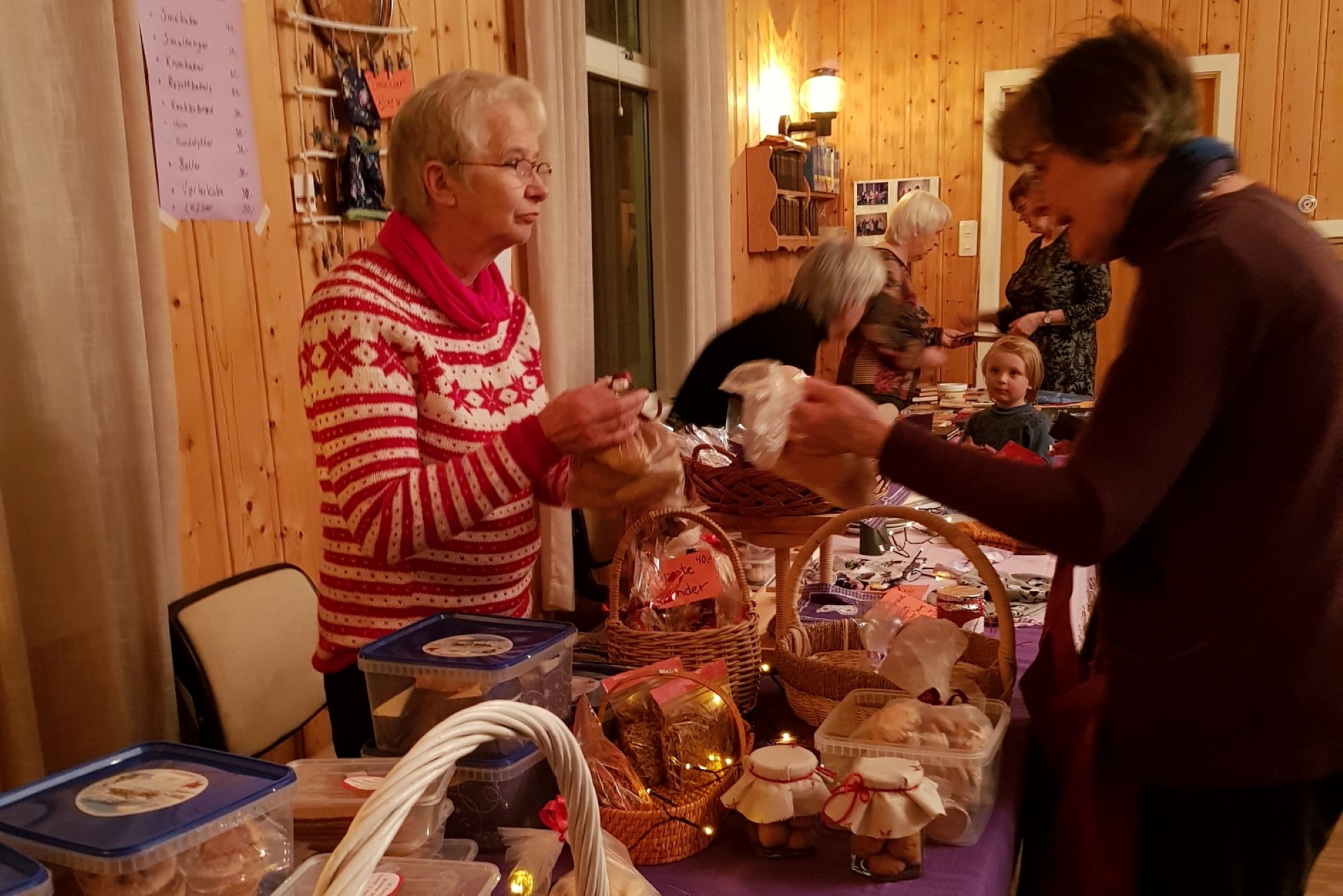 Salg på julemessa