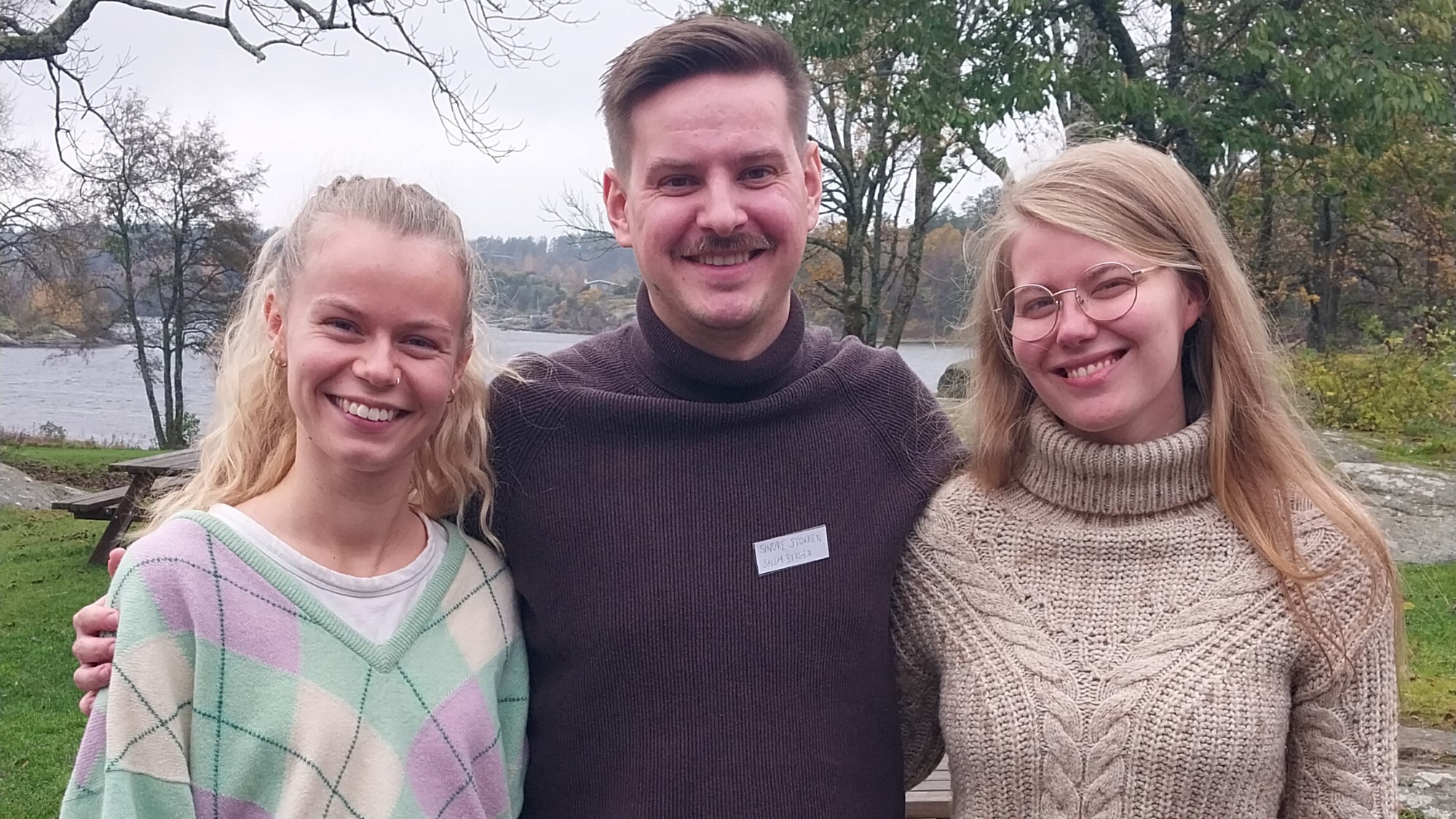 Salem Bergen Connect team, Marie Pettersen, Sindre Stokken og Johanna Bokedal.