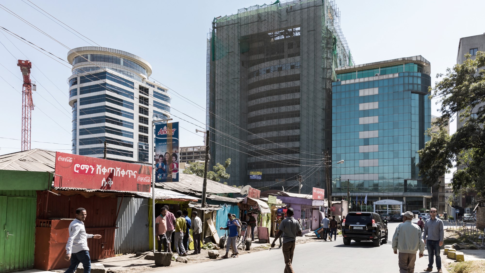 Gatebilde fra Addis Abeba.