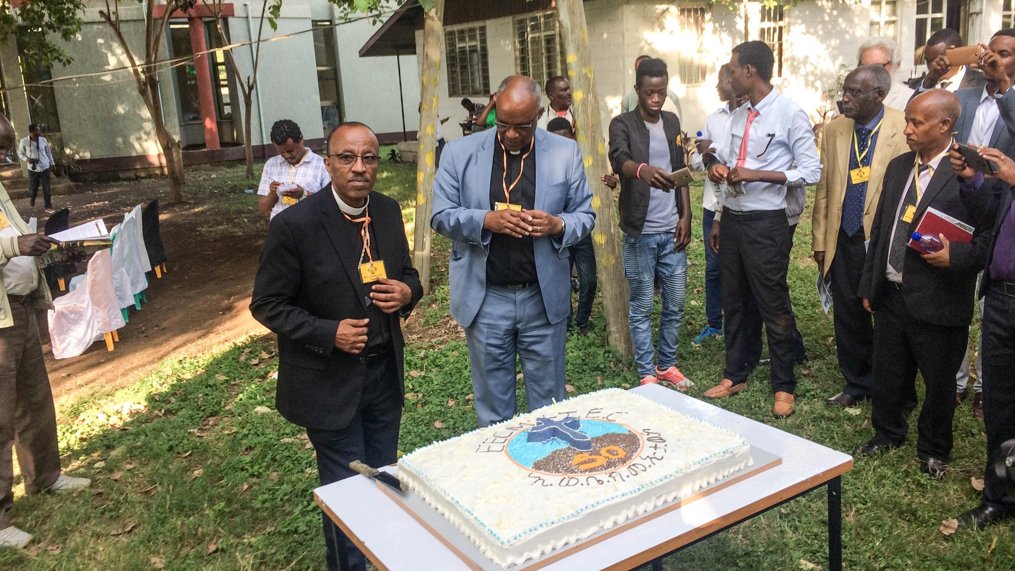 Kirkepresidenten i Etiopia og stor bløtkake