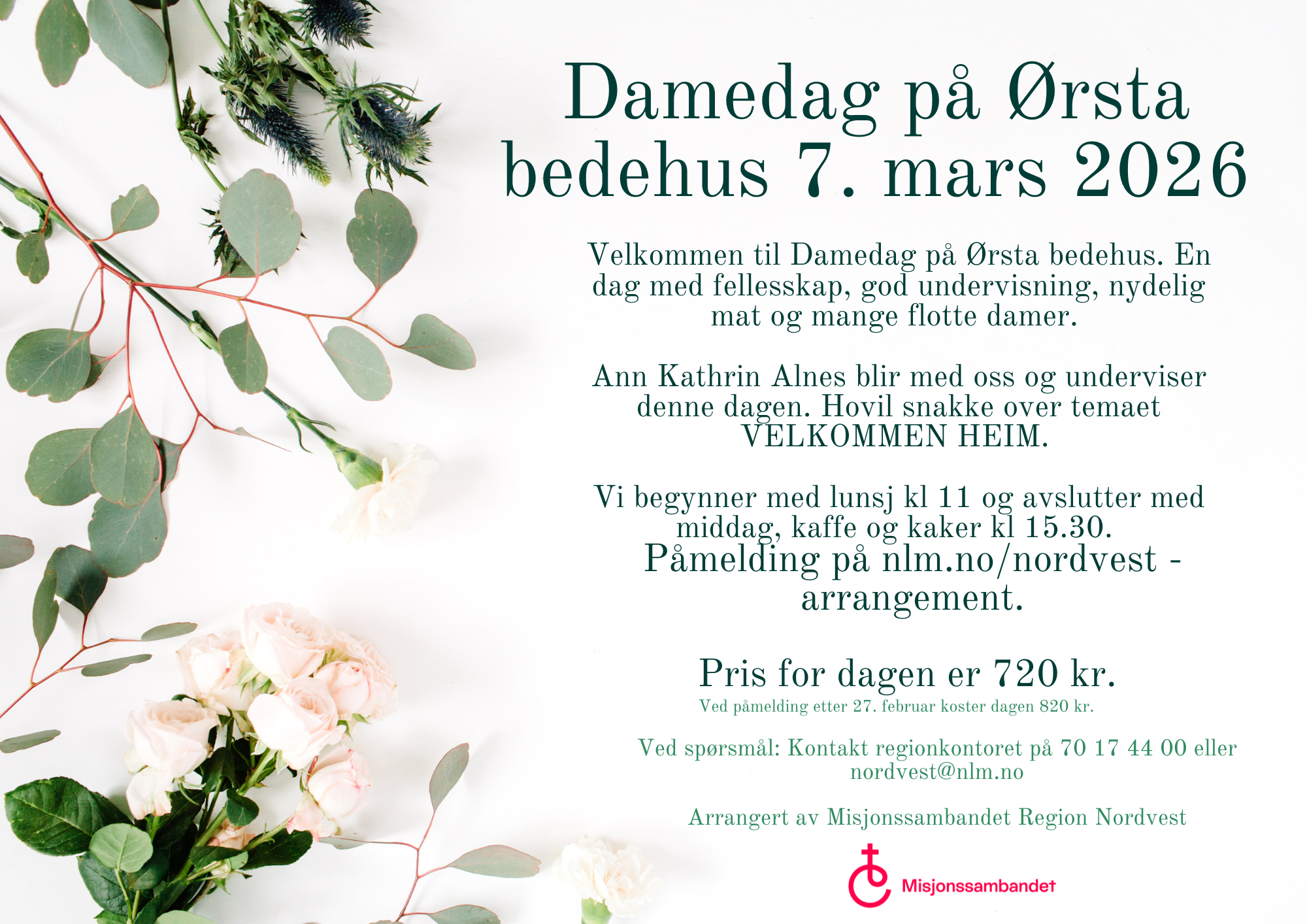 Bildet viser plakaten for damedagen
