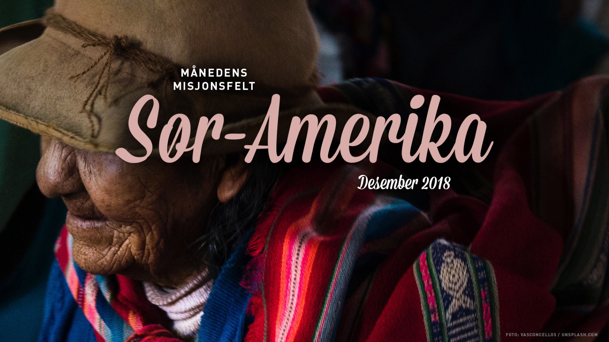Tekstplakat Sør-Amerika med søramerikansk kvinne