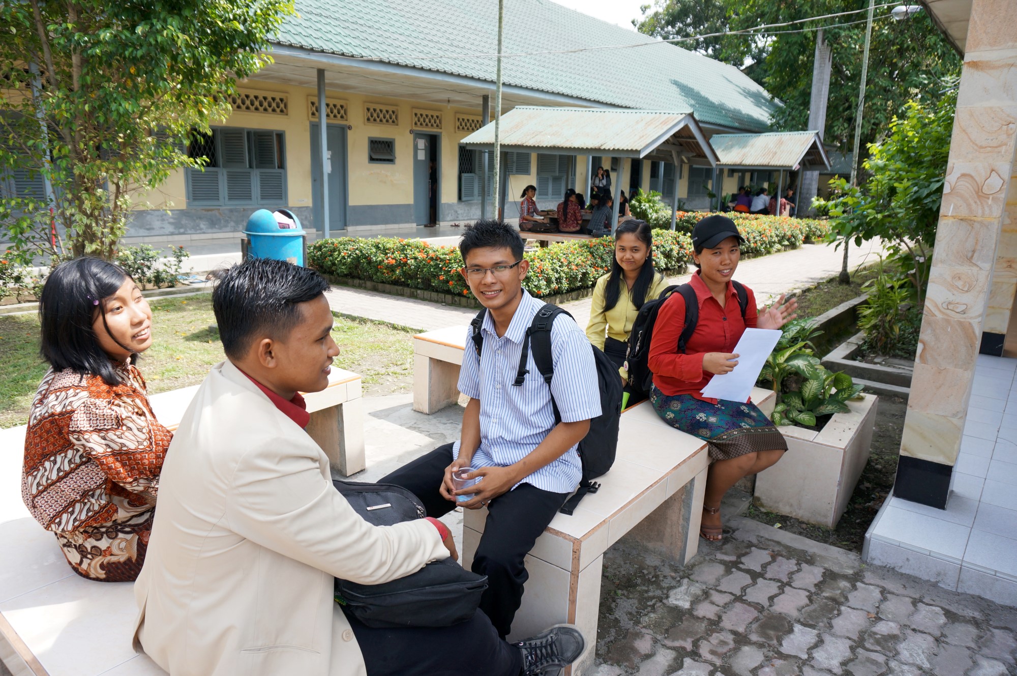 Bilde av indonesiske studenter