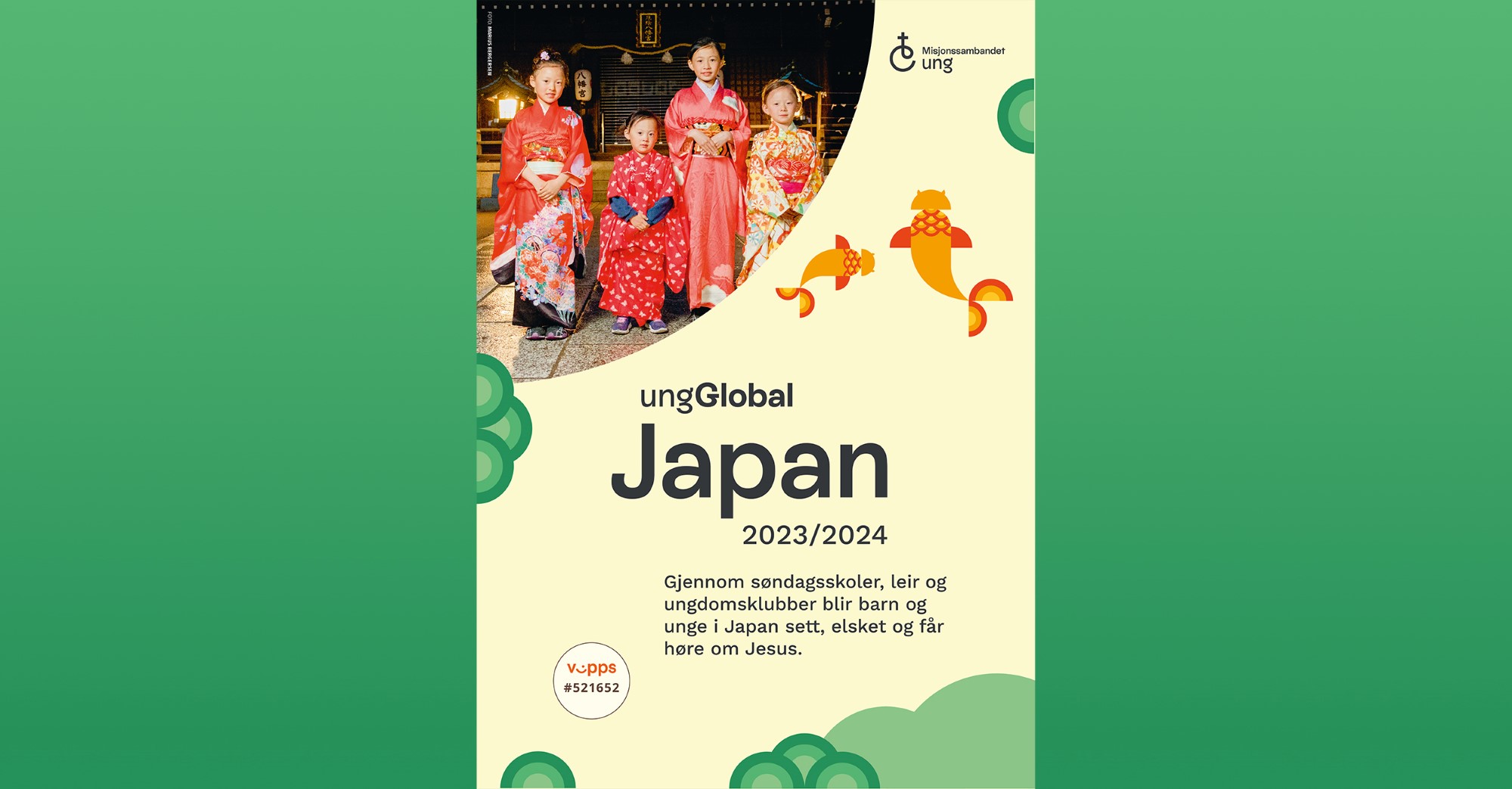 Plakat ungGlobal Japan 23/24 jenter i kimono